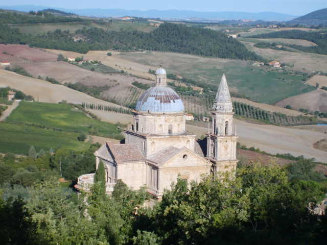 Blick vom Parkplatz Montepulciano