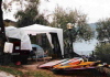 Windsurf-Camp mit Gartenzelt am Gardasee